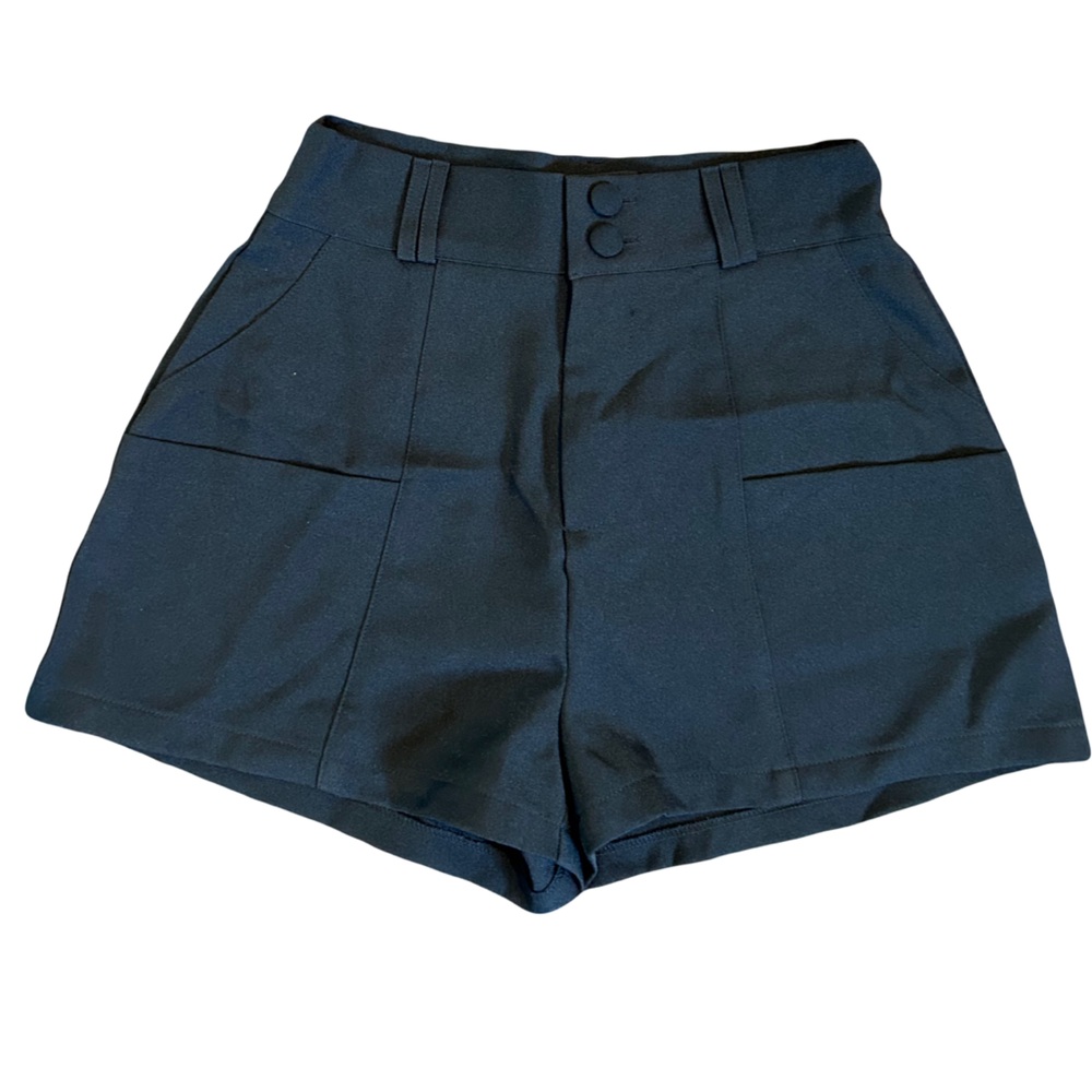 High waist In the Style black black shorts with pockets - girls size 10
